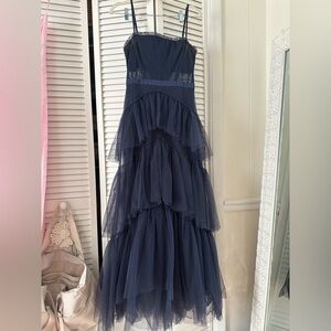 Navy maxi dress